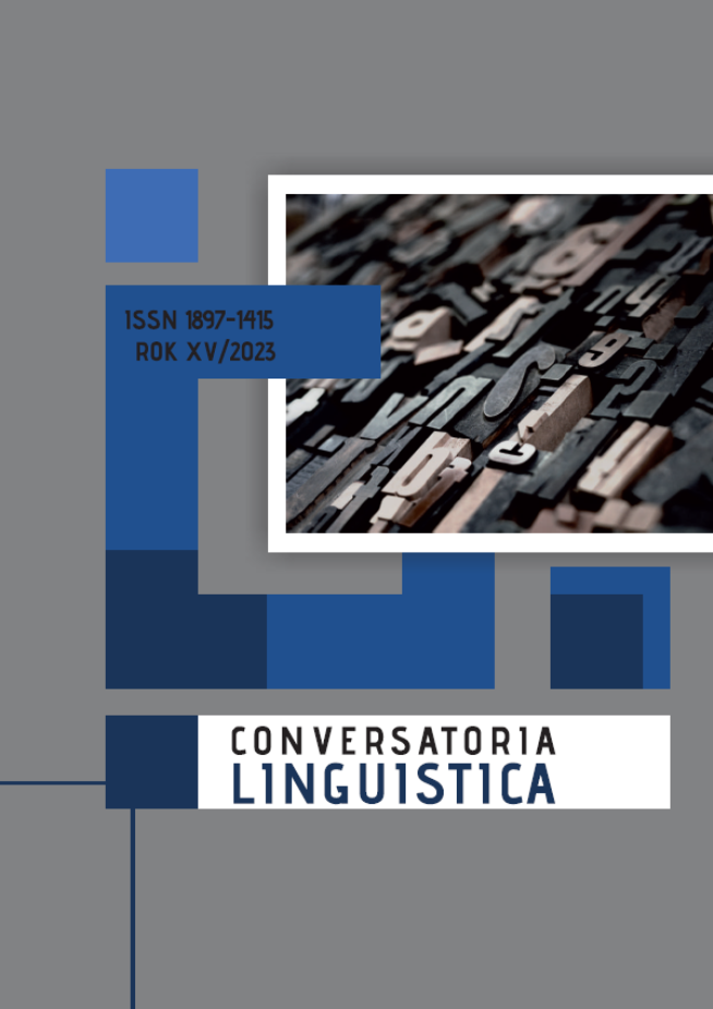					Pokaż  Nr 15 (2023): Conversatoria Linguistica
				