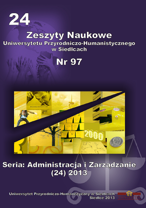 					View Vol. 24 No. 97 (2013): Zeszyty Naukowe
				
