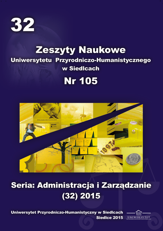 					View Vol. 32 No. 105 (2015): Zeszyty Naukowe
				