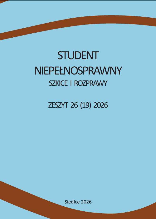 okładka czasopisma Student Niepełnosprawny