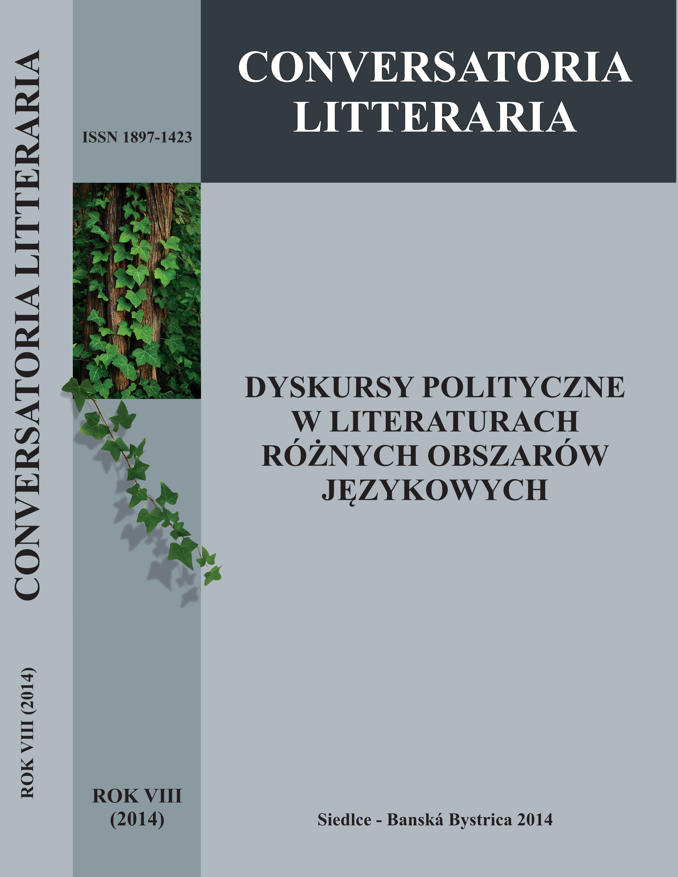 Okładka czasopisma Conversatoria Litteraria 2014 (tom 8)