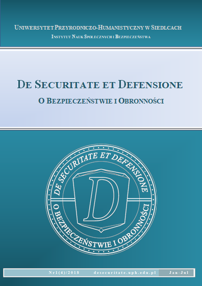 Okładka czasopisma De Securitate et Defensione. O Bezpieczeństwie i Obronności