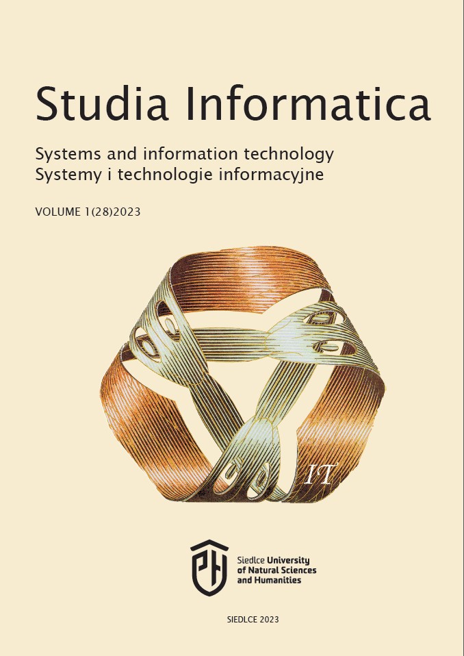					View Vol. 27 No. 2 (2022): Studia Informatica. Systems and Information Technology
				