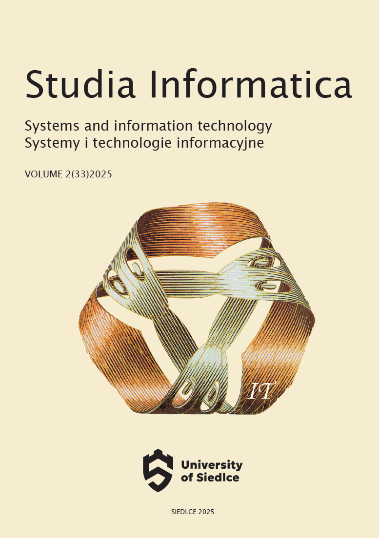 The cover of the Studia Informatica journal