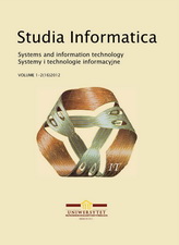 Cover of Studia Informatica Journal