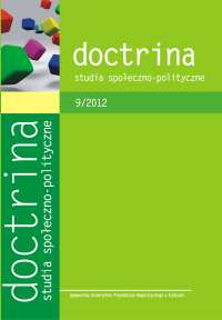 					Pokaż  Tom 9 Nr 9 (2012): Doctrina. Studia społeczno-polityczne
				