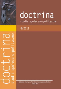 					Pokaż  Tom 8 Nr 8 (2011): Doctrina. Studia społeczno-polityczne
				