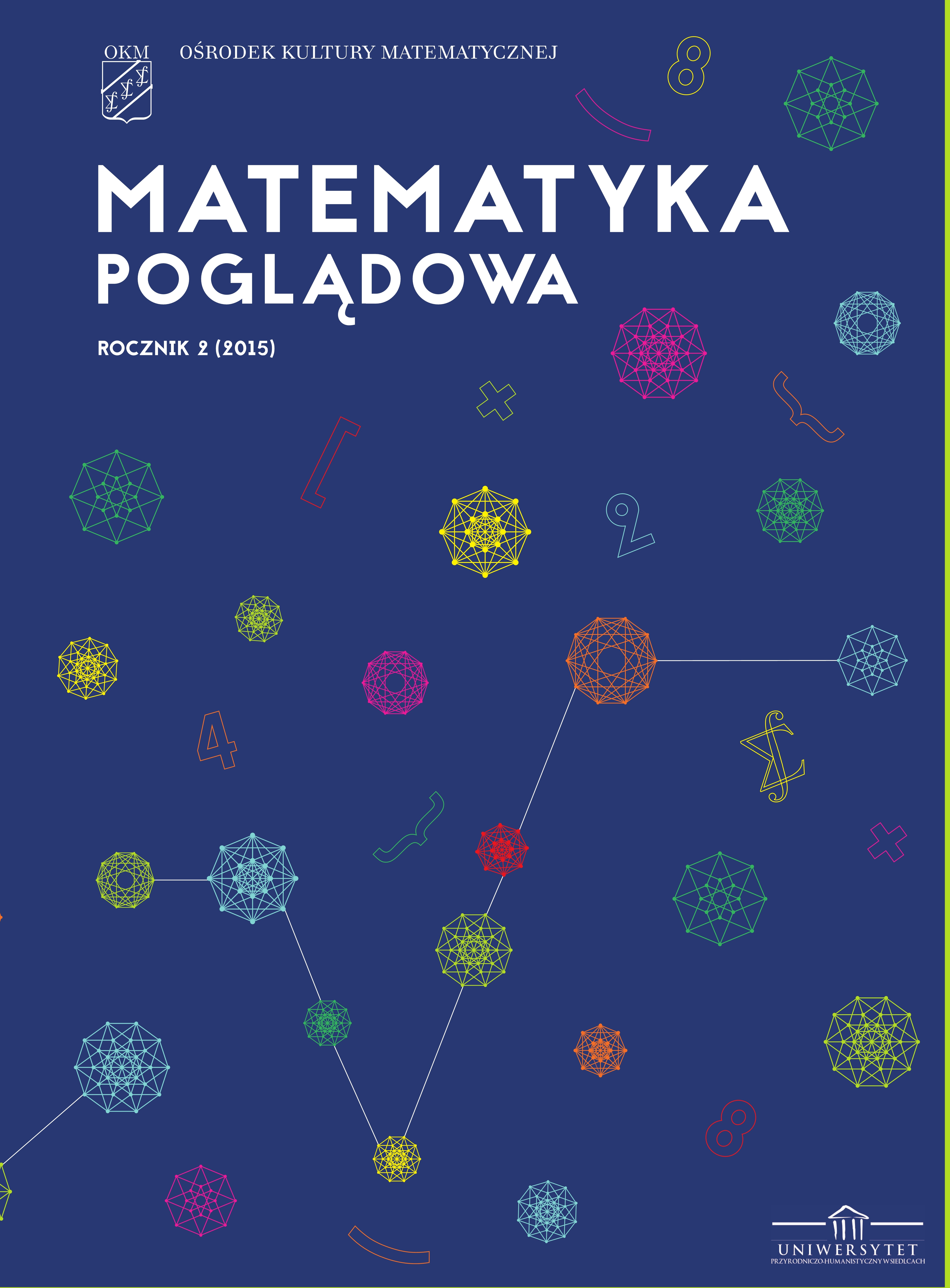 Okładka czasopisma Matematyka Poglądowa 2015