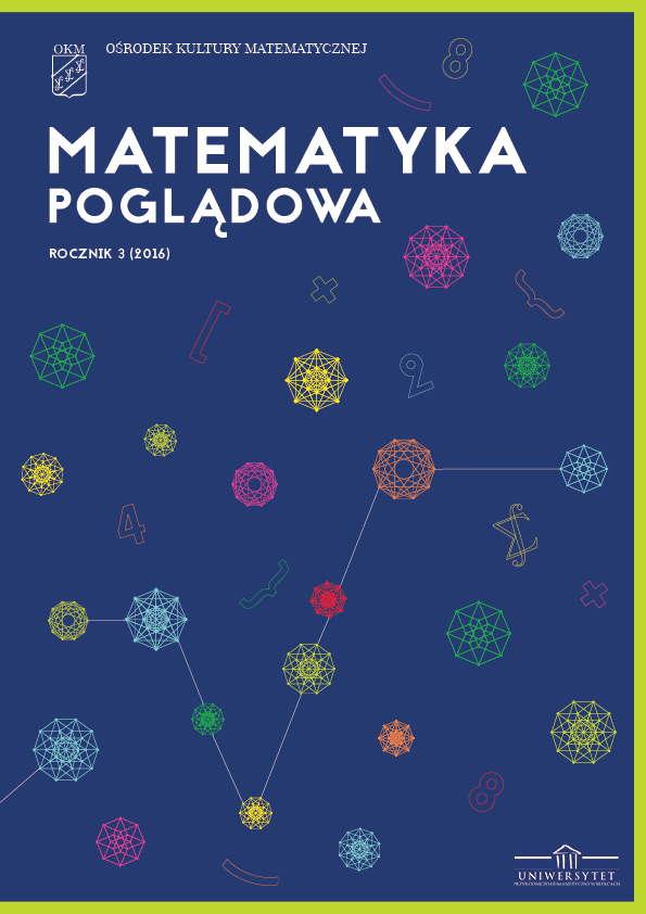 Okładka czasopisma Matematyka Poglądowa 2016